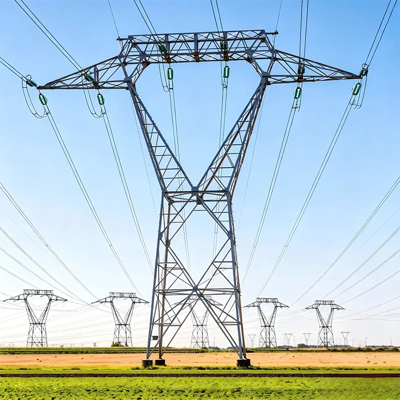 400kV高圧送電線鉄塔